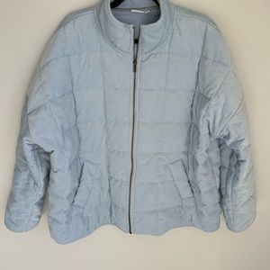 SALE! New Directions Blue Puffer Jacket with Quilted Design